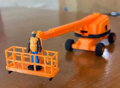 HO Cherry Picker Basket Pin on