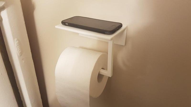Toilet Paper Phone Holder