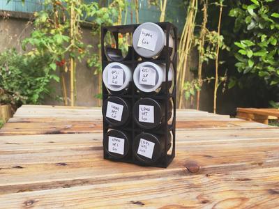 Film roll capsule rack (customizable)