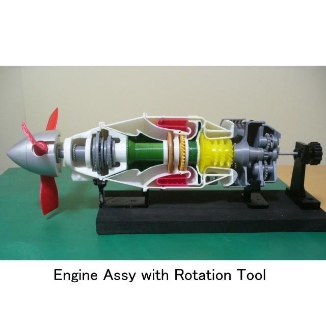 Turboprop Engine, for Business Aircraft, Free Turbine Type, Cutaway