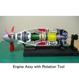 Turboprop Engine, for Business Aircraft, Free Turbine Type, Cutaway