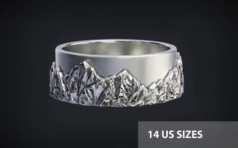 Mountains Wedding Ring