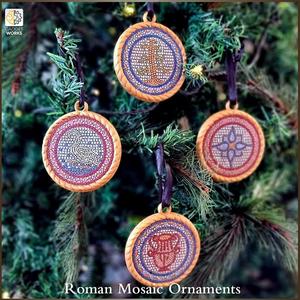 Christmas Ornaments - Roman Mosaic