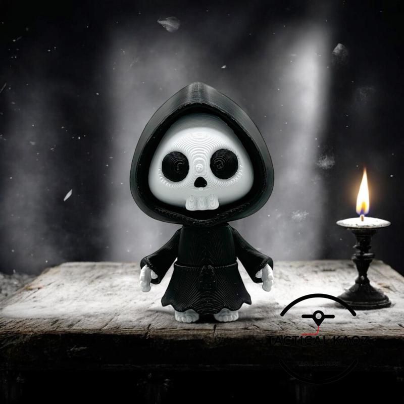 Mini Hooded Skeleton - Articulating - Keychain
