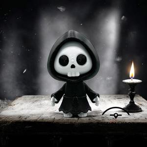 Mini Hooded Skeleton - Articulating - Keychain