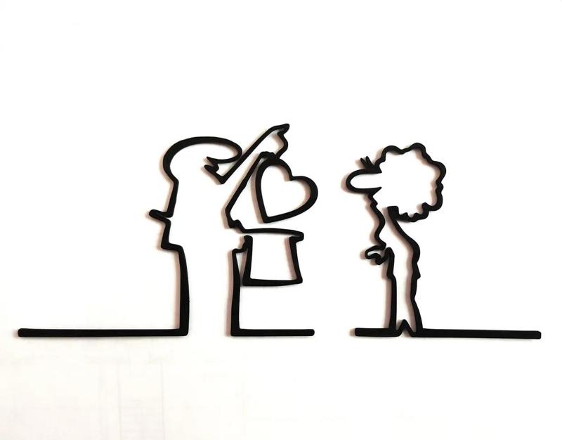 WC door hanger from the iconic cartoon "La Linea" Balum Balum.   