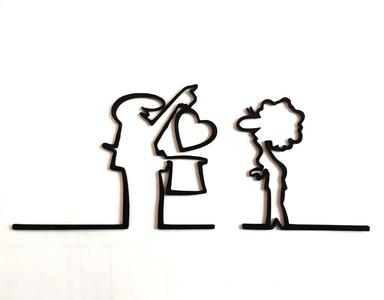 WC door hanger from the iconic cartoon "La Linea" Balum Balum.   
