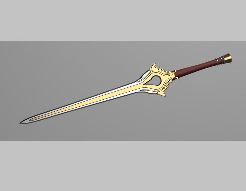 Lucina Fire Emblem Awakening Chrom Inspired Replica Sword Cosplay Prop