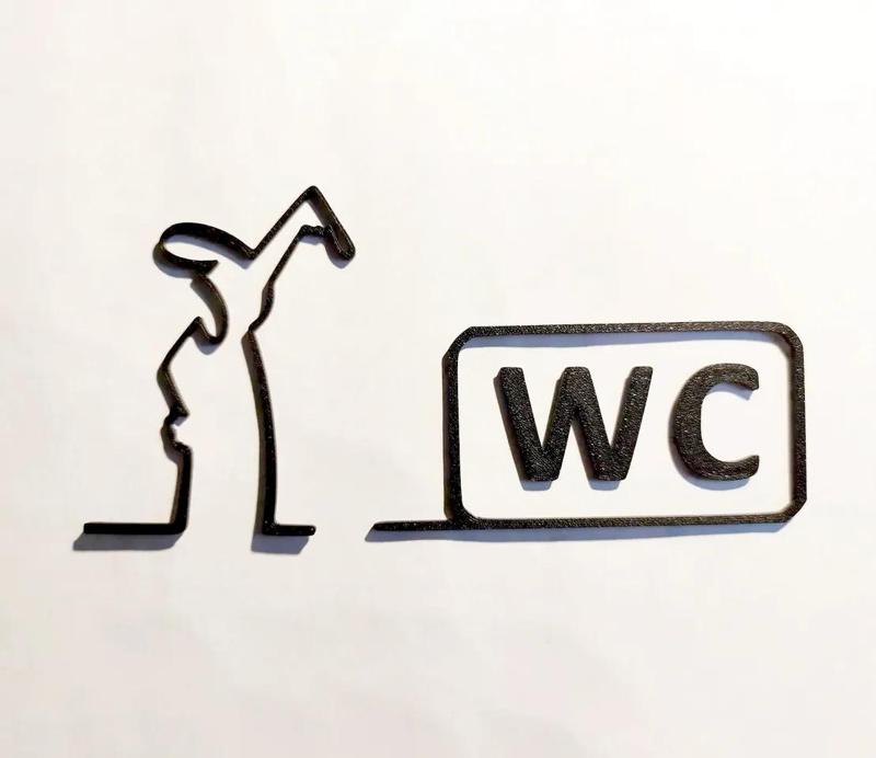 WC door hanger from the iconic cartoon "La Linea" Balum Balum.   