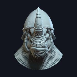 Rhinheart v7 Action Figure Head