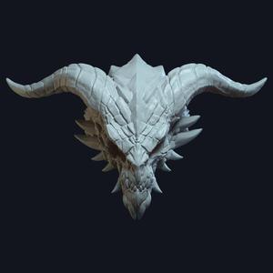 Dragon v6 Action Figure Head