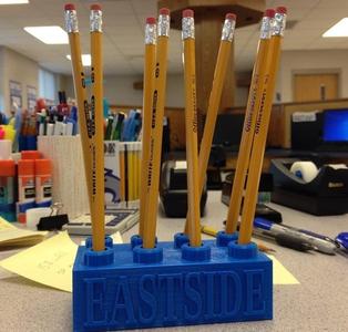 Lego Block Pencil Holder