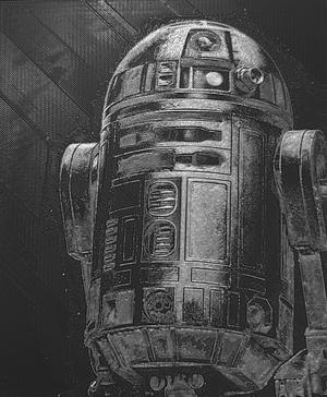 R2-D2 HueForge Black & White
