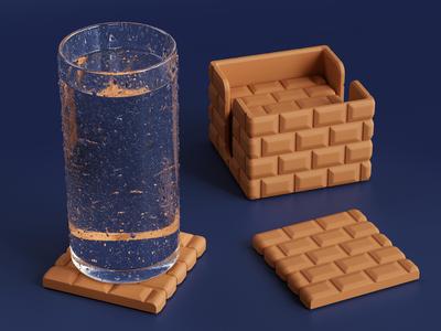 Subway Tile Coaster Set