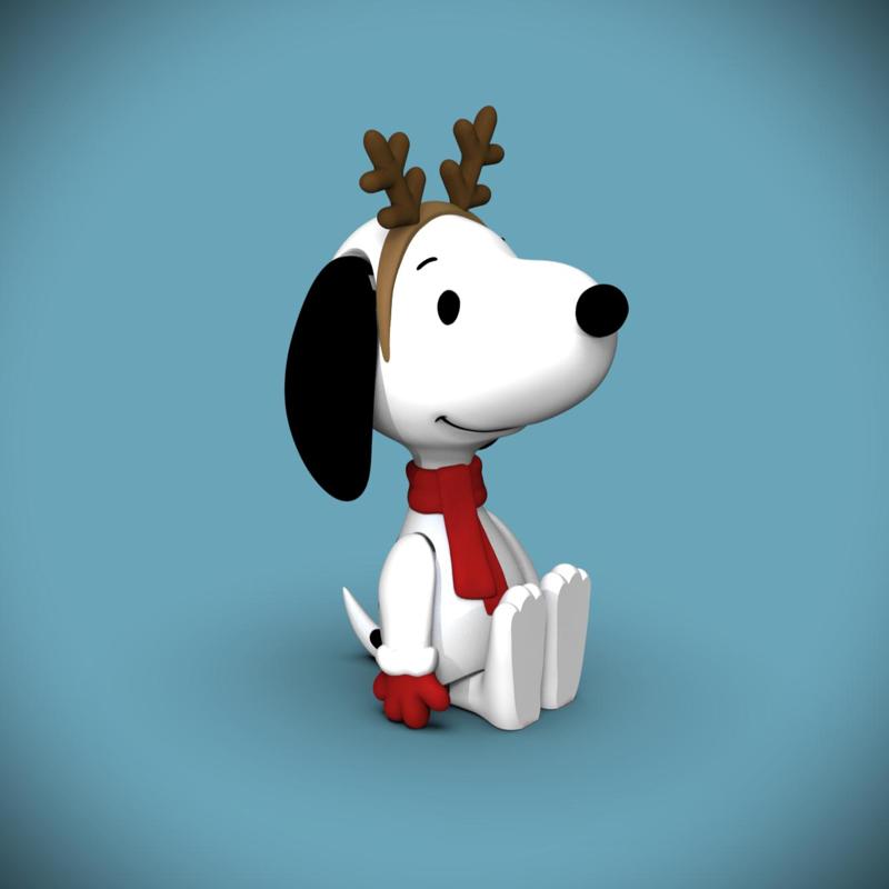 MULTICOLOR Holiday FLEXI Snoopy -Keychain/Bag Dangle/Ornament