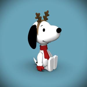 MULTICOLOR Holiday FLEXI Snoopy -Keychain/Bag Dangle/Ornament