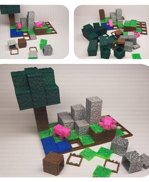Minecraft-inspired Base