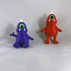 Flexi Monster 2 STL File – Monster Fidget - Keychain Option - Commercial License – Keychain Option –