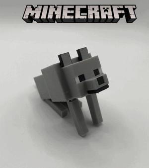 Minecraft Articulated Flexi Wolf Dog Print In Place Toy 