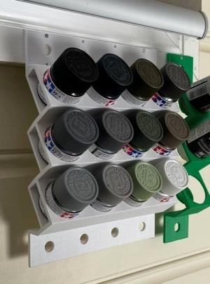 Tamiya Paint Holder Wall Mounted