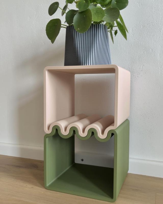 Cube wave - a side table