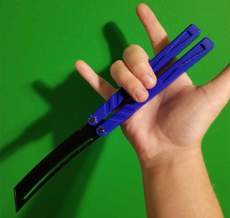 Samurai Balisong (Tanto Blade)