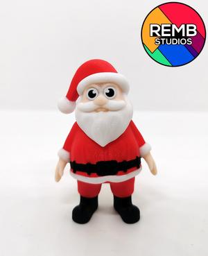 Flexi Mini Santa | Print in Place | NO Support | Christmas Design
