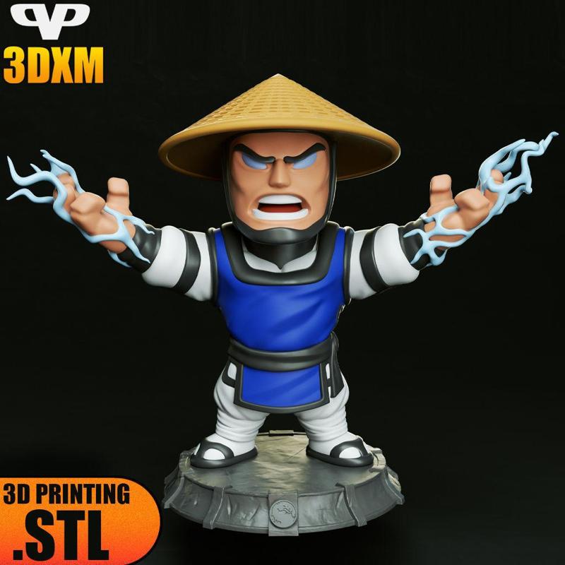 Lord Raiden Chibi STL for 3D Printing ChibiSTL 3DXM