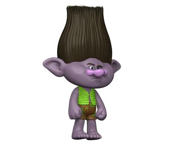 Troll angry Branch for 3D printing STL