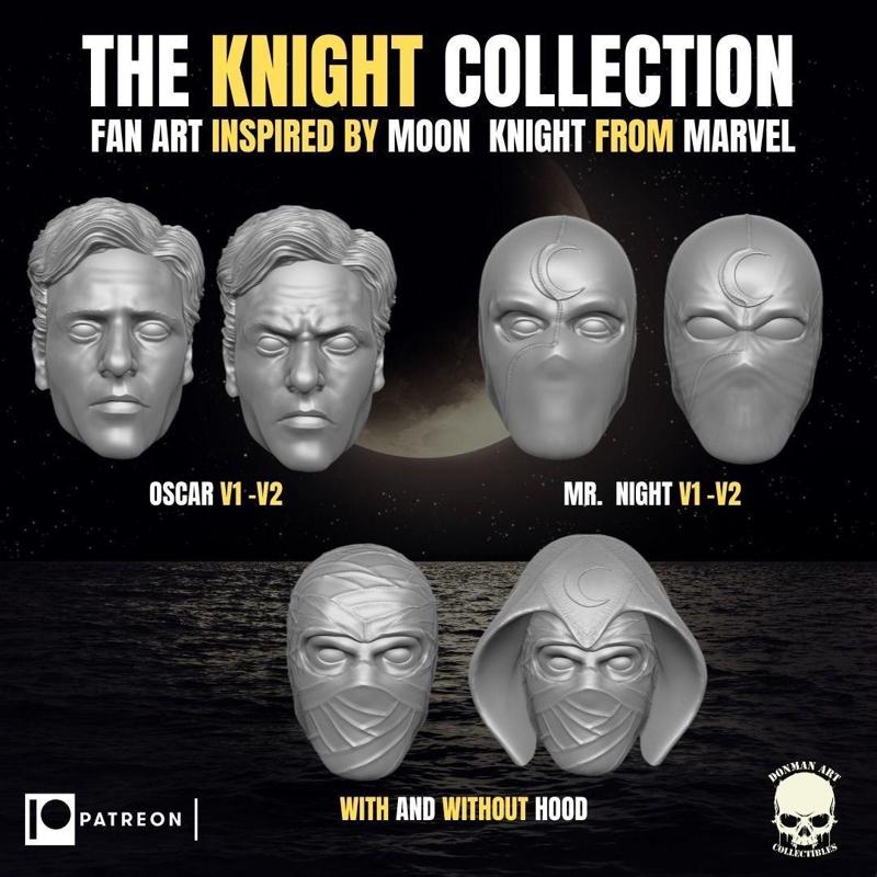 The Knight Collection heads for action figures