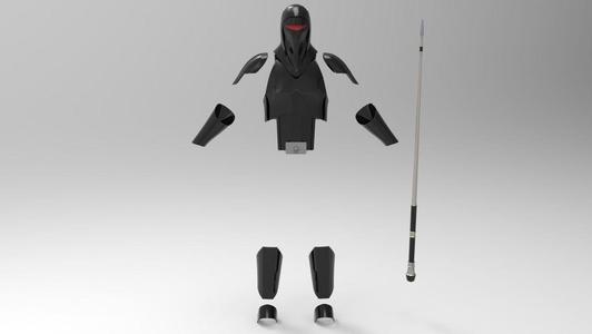 Imperial Shadow Guard whit weapon for 3D printing