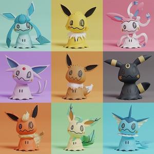 Pokemon - Mimikyu All Eeveelutions