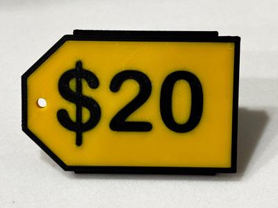 Pre-Made and Customizable Price Tags and Stand