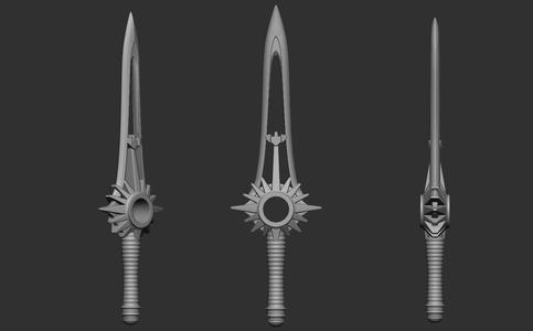 Power Ranger Wild Force Crystal Saber STL - Ready To Print