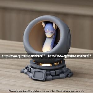 Dratini in healing machine pods from pokemon