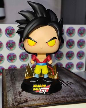 Super Sayan 4 GOKU Custom Pop 3D print model plus Free Box Art