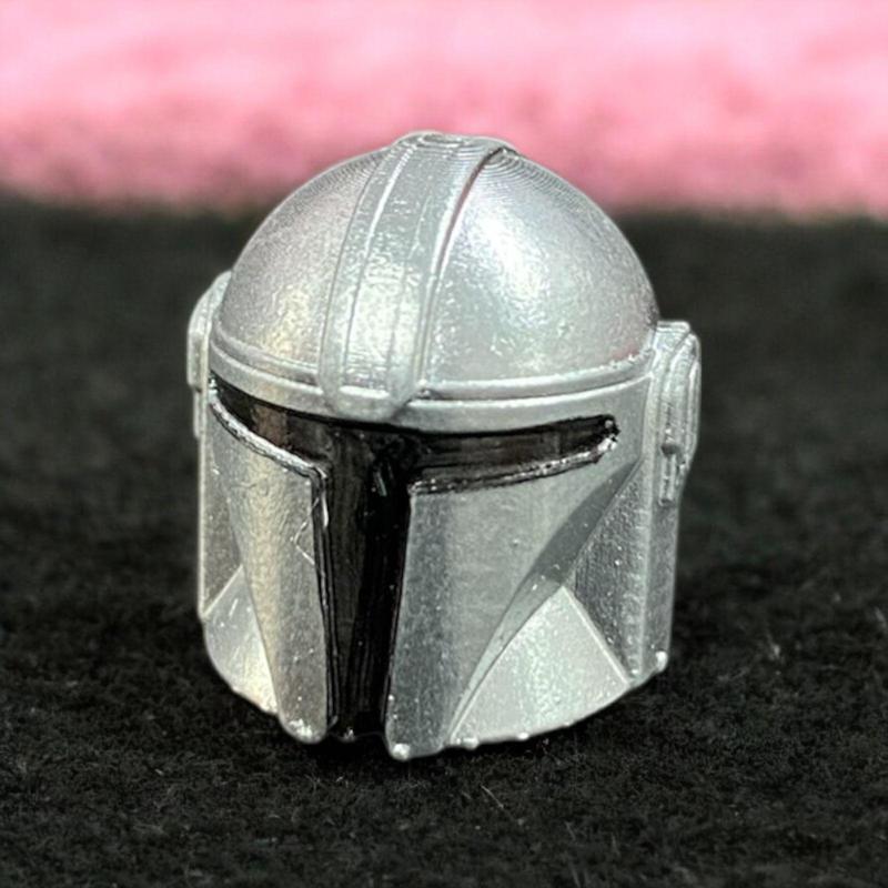 Mandalorian helmet for mini figures