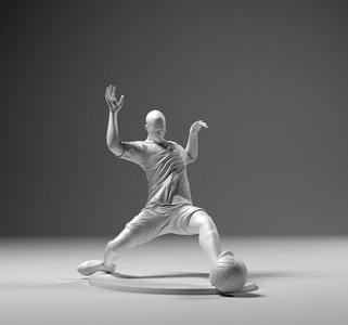 Footballer 04 Sledgestrike 01 Stl