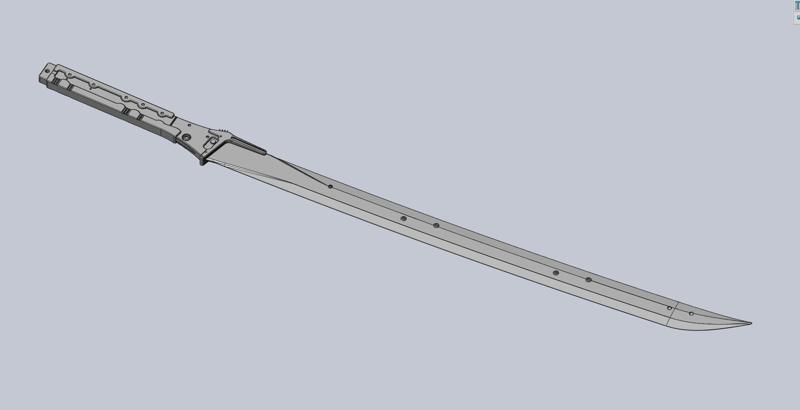 Metal Gear Rising Raiden High Frequency Blade Model