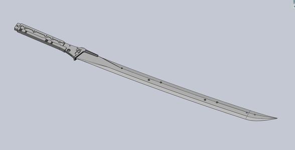 Metal Gear Rising Raiden High Frequency Blade Model