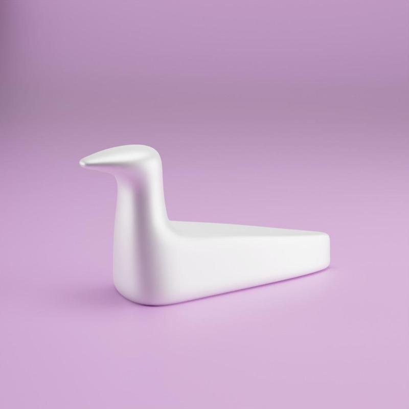 Minimalist Bird Sculpture 3D Printable Decor Model