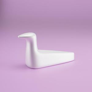 Minimalist Bird Sculpture 3D Printable Decor Model
