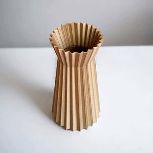 Folded 3D printed vase