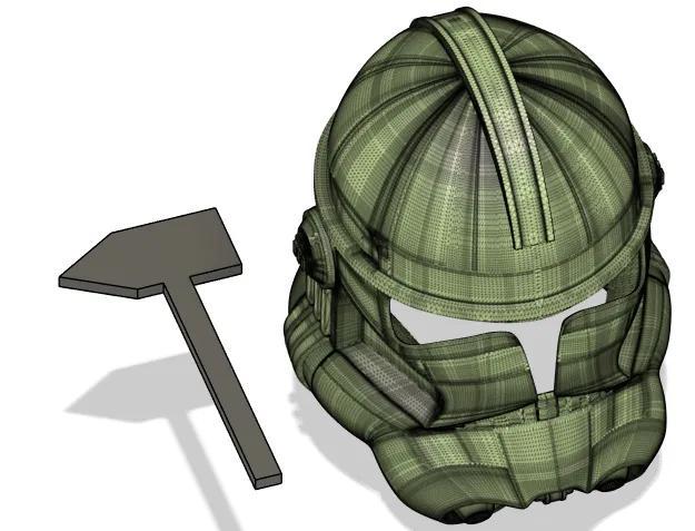 Phase Two Clone Trooper Helmet With Seperate Range Finder   