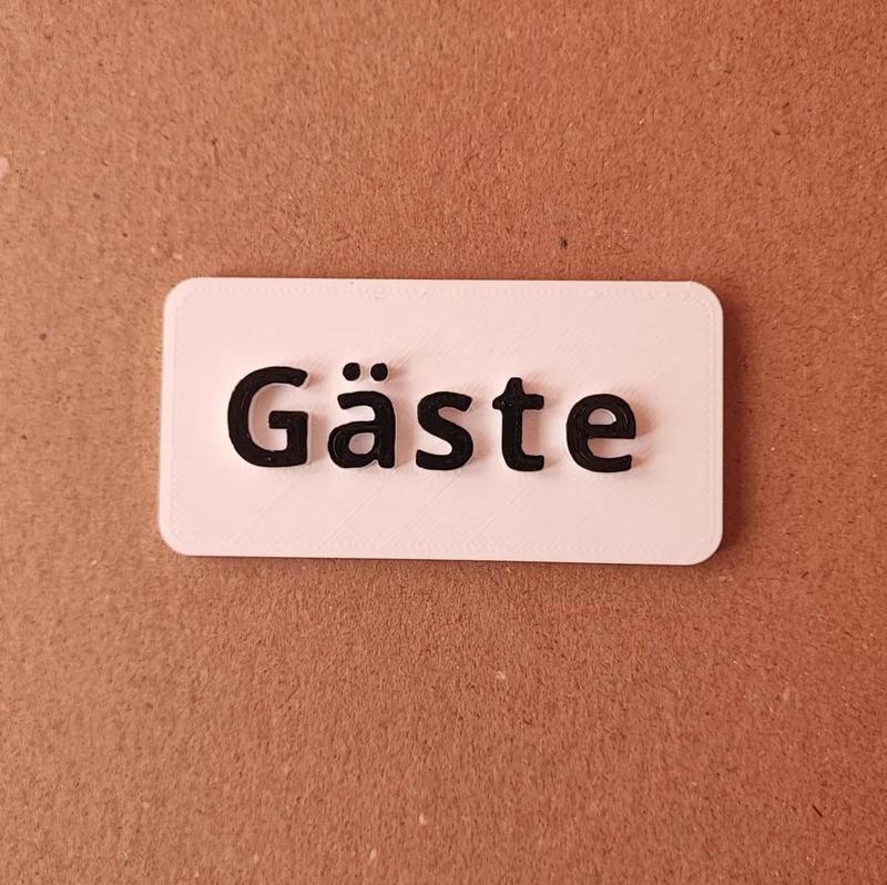 Guest sign   