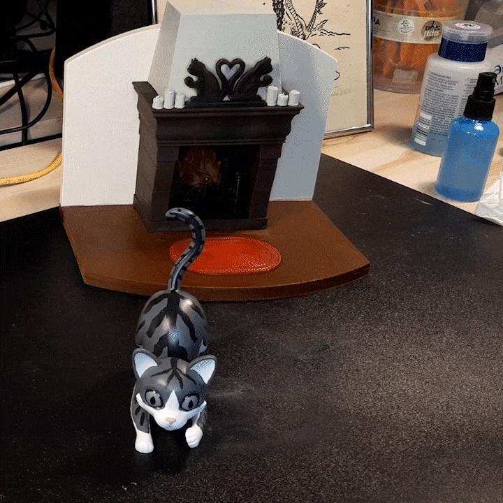Cat with yarn