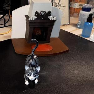 Cat with yarn