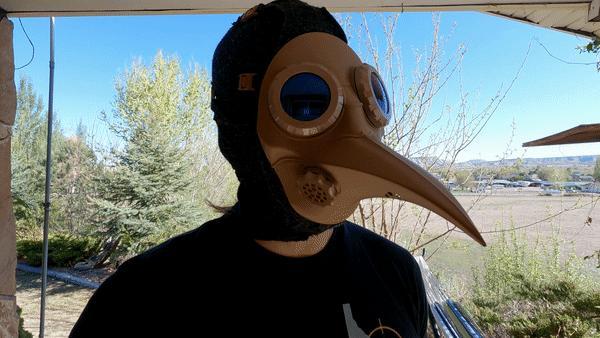 #3D printable #Mask - Plague Doctor