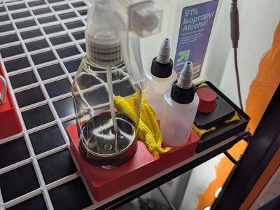 Gridfinity 3x2 Spray Bottle and Microfiber Holder