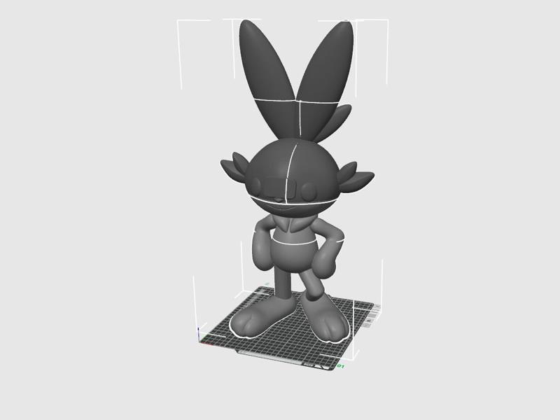 Life Sized Multi-Part Scorbunny